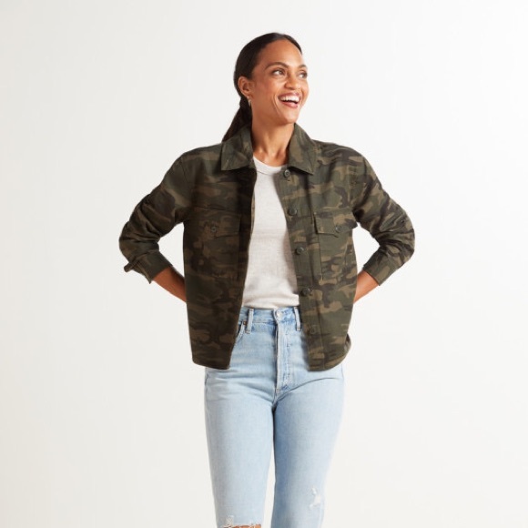 nwt sanctuary cropped camo jacket size medium - Picture 9 of 9